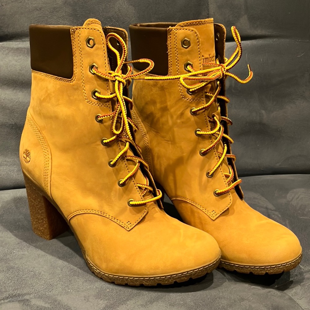 Timberland high heel boot size 9.5